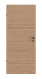 Frontansicht von HÖRMANN Innentür Black 31 Quer Asteiche Matt Echtholzfurniert