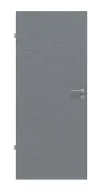 Frontansicht von Strukturiert Hygge Grau Basic Innentür - Huga