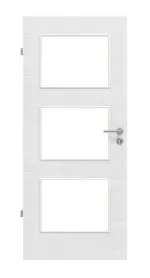 Frontansicht von Cotton like Weiß LA 11 Basic Innentür - Huga