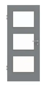 Frontansicht von Ultramatt Hygge Grau LA 11 Basic Innentür - Huga