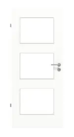 Frontansicht von Ultramatt Weiß LA 11 Basic Innentür - Huga