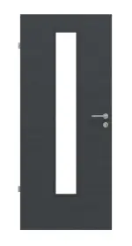 Frontansicht von Cotton like Anthrazit LA 24 Basic Innentür - Huga