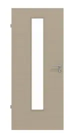 Frontansicht von Cotton like Taupe LA 24 Basic Innentür - Huga