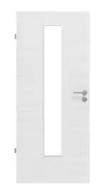 Frontansicht von Cotton like Weiß LA 24 Basic Innentür - Huga