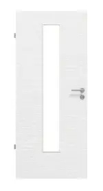 Frontansicht von Strukturiert Weiß LA 24 Basic Innentür - Huga
