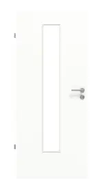 Frontansicht von Ultramatt Weiß LA 24 Basic Innentür - Huga