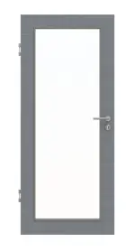 Frontansicht von Cotton like Hygge Grau LA 27 Basic Innentür - Huga