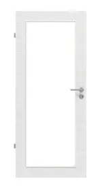 Frontansicht von Cotton like Weiß LA 27 Basic Innentür - Huga
