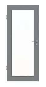 Frontansicht von Ultramatt Hygge Grau LA 27 Basic Innentür - Huga