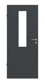 Frontansicht von Cotton like Anthrazit LA 4 Basic Innentür - Huga