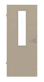 Frontansicht von Cotton like Taupe LA 4 Basic Innentür - Huga