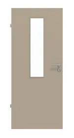 Frontansicht von Ultramatt Taupe LA 4 Basic Innentür - Huga