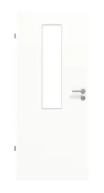 Frontansicht von Ultramatt Weiß LA 4 Basic Innentür - Huga