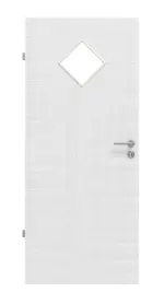Frontansicht von Cotton like Weiß LA 6 Basic Innentür - Huga