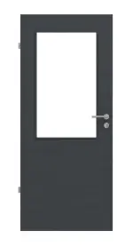 Frontansicht von Cotton like Anthrazit LA 7 Basic Innentür - Huga