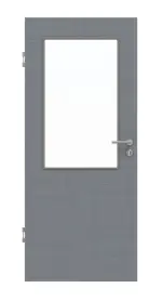 Frontansicht von Cotton like Hygge Grau LA 7 Basic Innentür - Huga