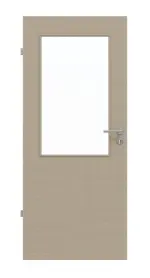 Frontansicht von Cotton like Taupe LA 7 Basic Innentür - Huga