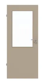 Frontansicht von Ultramatt Taupe LA 7 Basic Innentür - Huga