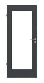 Frontansicht von Cotton like Anthrazit LA 8 Basic Innentür - Huga
