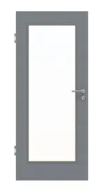 Frontansicht von Cotton like Hygge Grau LA 8 Basic Innentür - Huga