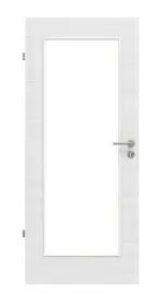 Frontansicht von Cotton like Weiß LA 8 Basic Innentür - Huga