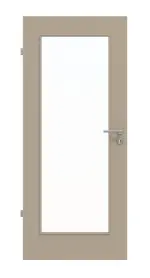 Frontansicht von Ultramatt Taupe LA 8 Basic Innentür - Huga