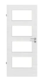 Frontansicht von Cotton like Weiß LA 9 Basic Innentür - Huga