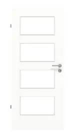 Frontansicht von Ultramatt Weiß LA 9 Basic Innentür - Huga