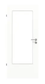 Frontansicht von Ultramatt Weiß DIN-LA Basic Innentür - Huga