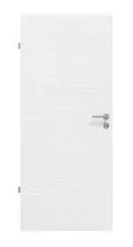 Frontansicht von Strukturiert Weiß Basic Innentür - Huga