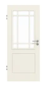 Frontansicht von Weißlack-Innentür Country 20 LA SP - Lebo