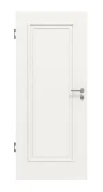 Frontansicht von Landhaus 1 Classic Durat Verkehrsweiß RAL 9016 Innentür - Huga