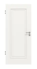 Frontansicht von HUGA Innentür Landhaus 1 Weißlack Classic