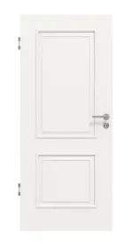 Frontansicht von Landhaus 2 Classic Durat Verkehrsweiß RAL 9016 Innentür - Huga