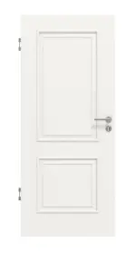 Frontansicht von HUGA Innentür Landhaus 2 Weißlack Classic