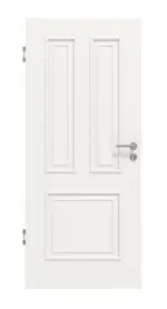 Frontansicht von HUGA Innentür Landhaus 3 Weißlack Classic