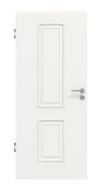 Frontansicht von Landhaus 5 Classic Durat Verkehrsweiß RAL 9016 Innentür - Huga