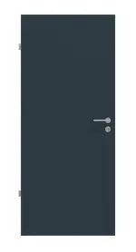 Frontansicht von WESTAG Innentür-Set Titangrau A 416 PortaLit CPL mit Zarge und Drücker