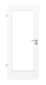 Frontansicht von Esche Weiß ES 242 Typ LA-1000 PortaLit Zimmertür - Westag