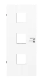 Frontansicht von Esche Weiß ES 242 Typ LA-3 PortaLit Zimmertür - Westag