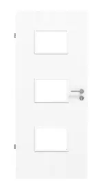 Frontansicht von Esche Weiß ES 242 Typ LA-3Q PortaLit Zimmertür - Westag