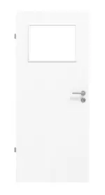 Frontansicht von Esche Weiß ES 242 Typ LA-40 PortaLit Zimmertür - Westag