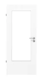 Frontansicht von Esche Weiß ES 242 LA-DIN PortaLit Zimmertür - Westag