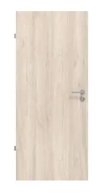 Frontansicht von WESTAG Innentür-Set Nussbaum Embla NU 324 PortaLit CPL mit Zarge und Drücker