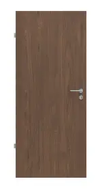 Frontansicht von WESTAG Innentür-Set Nussbaum Trentino NU 717 PortaLit CPL mit Zarge und Drücker