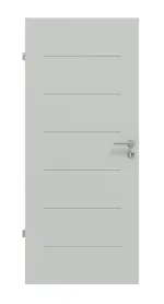 Frontansicht von Signum 11 Basic Lack Grau RAL 7035 Innentür - Huga