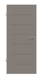 Frontansicht von Groove 11 ProLine Lack Taupe RAL 7048 Innentür - Hörmann
