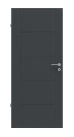 Frontansicht von Groove 13 ProLine Lack Anthrazit RAL 7016 Innentür - Hörmann