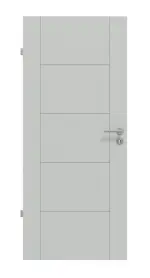 Frontansicht von Signum 13 Basic Lack Grau RAL 7035 Innentür - Huga
