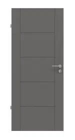 Frontansicht von Huga Innentür Signum 13 Hygge grau RAL 7037 Lack Concept